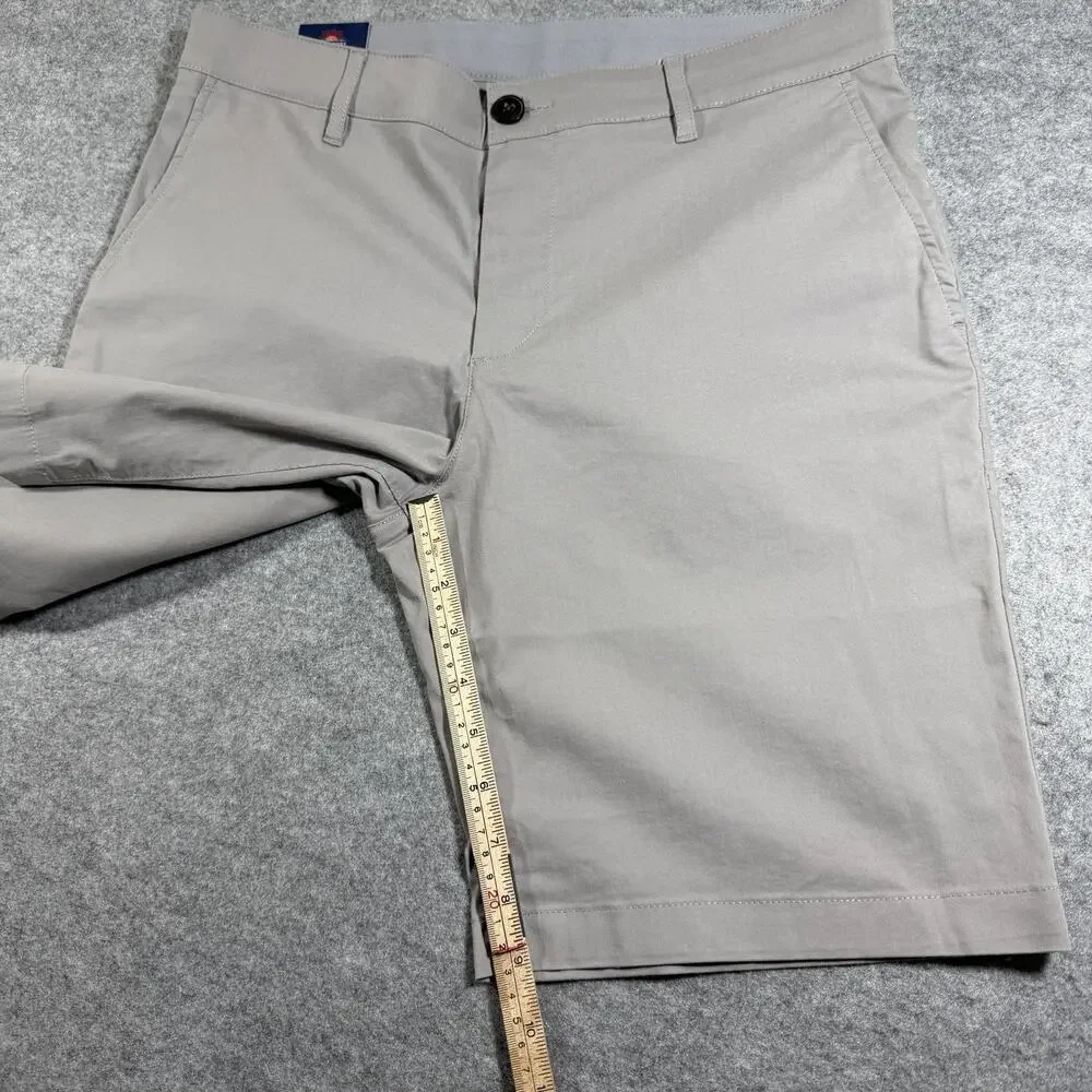 Faherty Movement Chino Shorts Mens 30 Gray Coolmax Stretch Golf NWT Cotton Blend